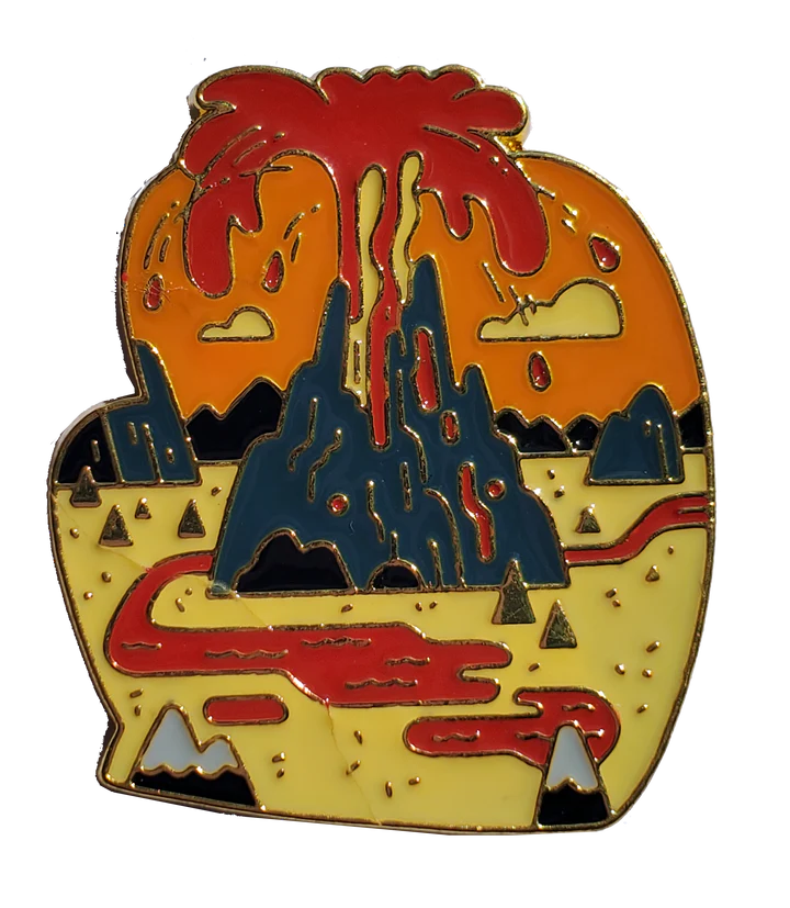 Dragoon: Might and Magma - Volcano Enamel Pin