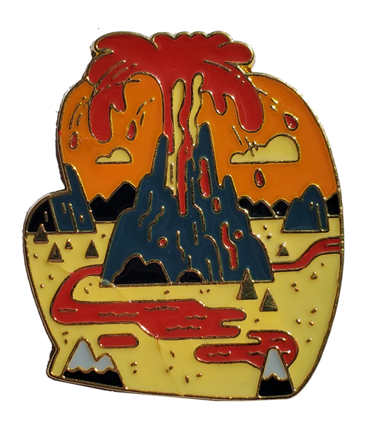 Dragoon: Might and Magma - Volcano Enamel Pin